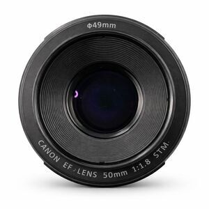 Canon EF 50mm f/1.8 STM Prime Lens 49mm Portrait Low Light Autofocus